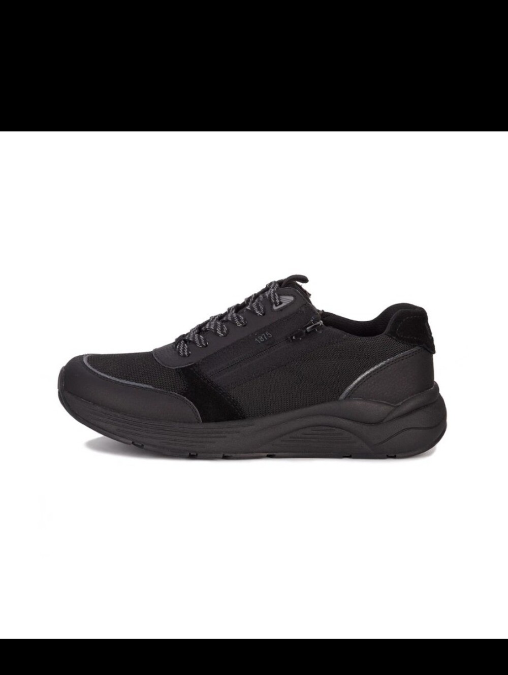 Drew Men’s Miller Orthotic Comfort Sneaker Black Suede Combo 40115 - Picture 8 of 10